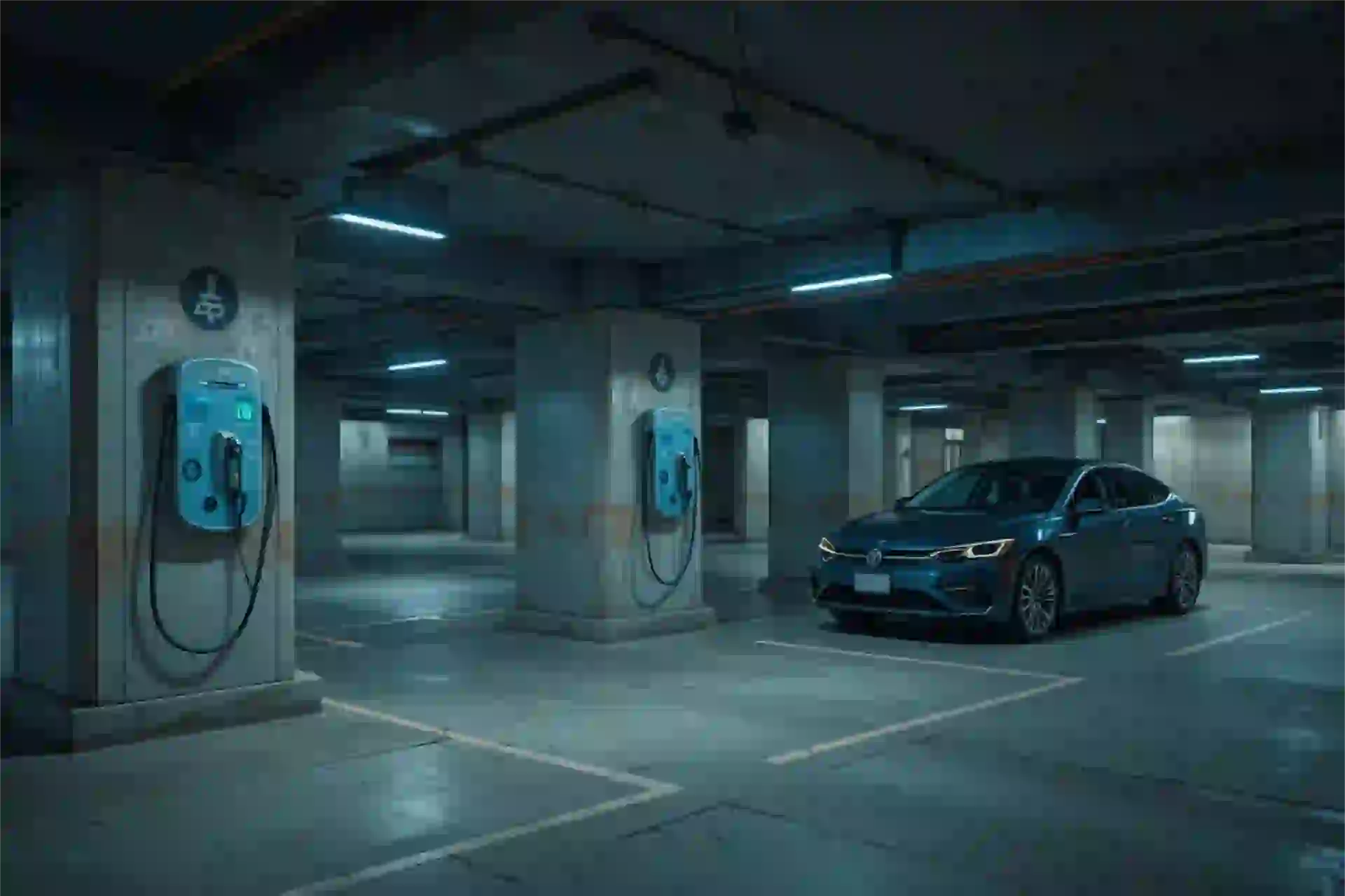 Installation borne de recharge à Solesmes